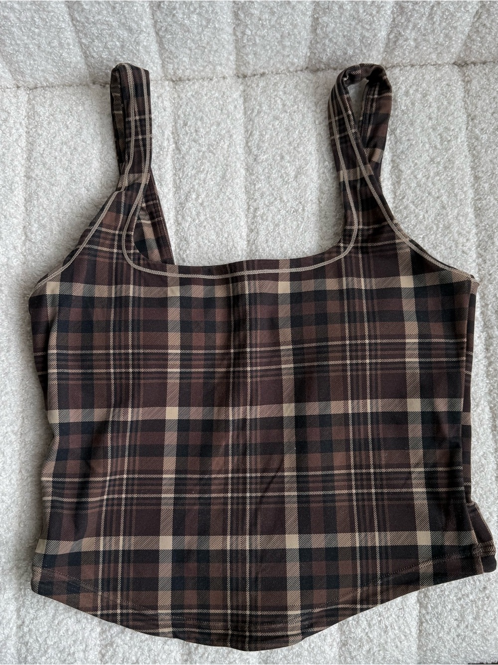 Vitality | Cloud II U Tank | Espresso Plaid